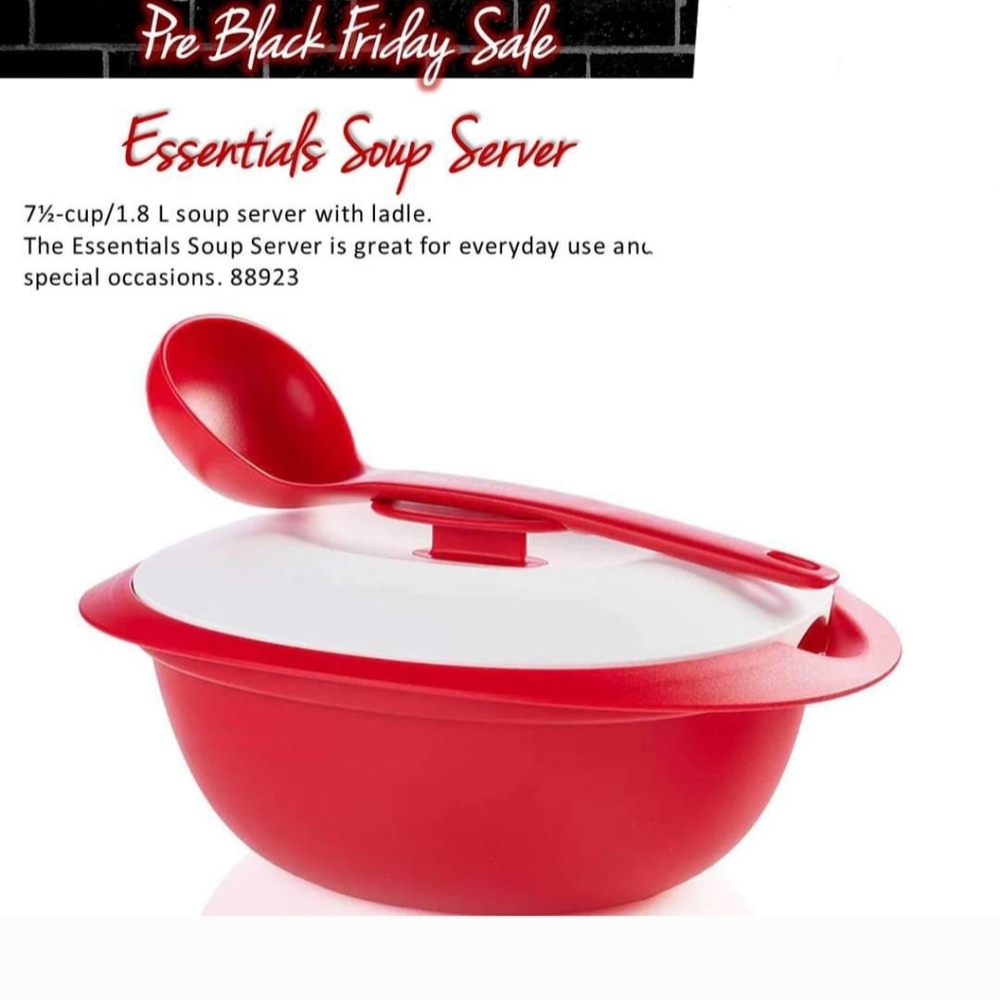 Tupperware soup server